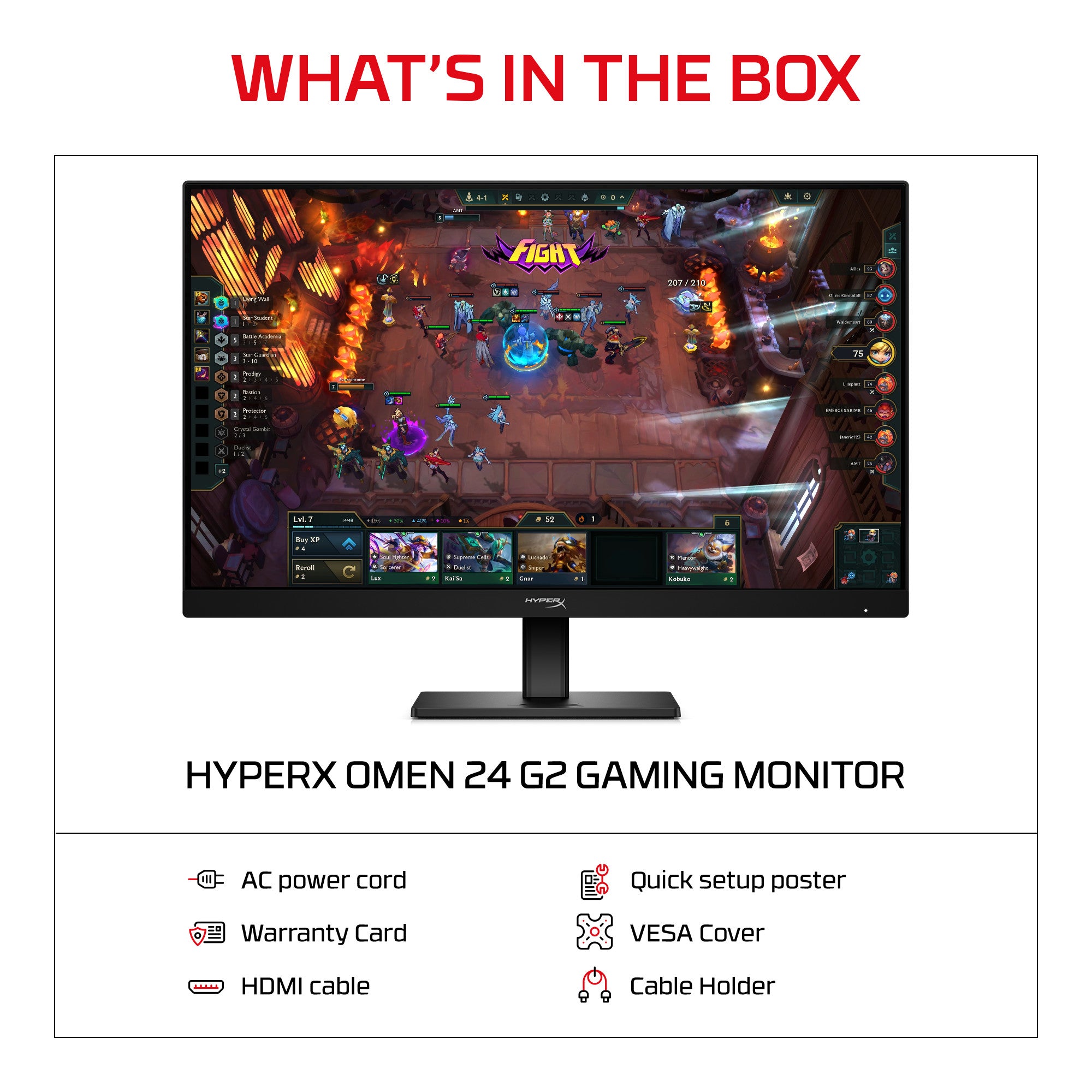 HyperX OMEN 23.8 inch FHD 180Hz Gaming Monitor - OMEN 24 G2 - Image 10